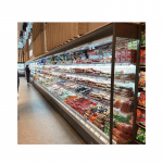 Vegetables fruit supermarket refrigeration equipment open refrigerator