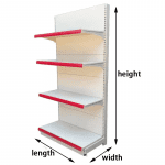 Factory Custom Size Color Mental Grocery Store Display Shelf Supermarket Display Racks