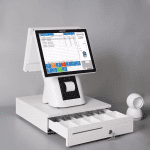 Pos manufacturers full set all in one pos system cash registers built in 80mm receipt printer