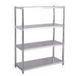 Wholesale Adjustable Stainless Steel Shelf 4 Tier Rack