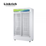 Glass Display Cabinet Commercial Beverage Cooler Chiller Refrigerator